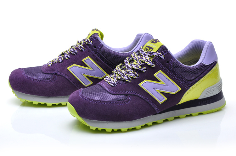 Chaussure New Balance 574 Violet Pour Femme Pas Cher